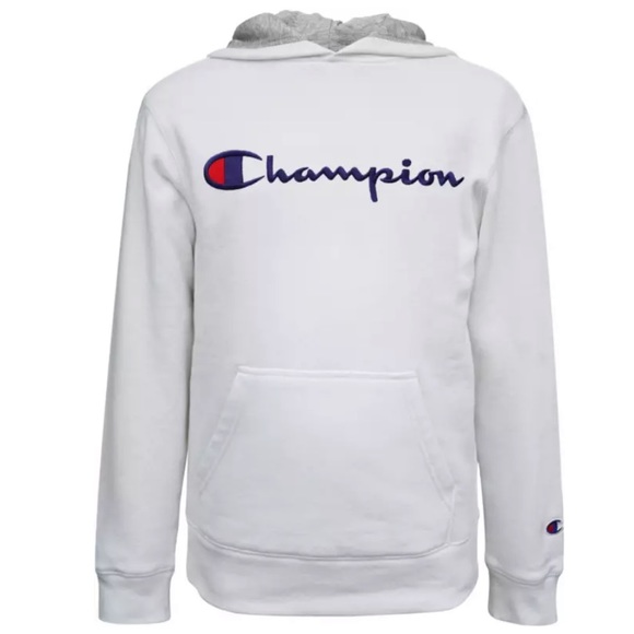 Champion Other - Juniors Kids White Champion Hoodie Hooded Sweatshirt Size Small NWT!!